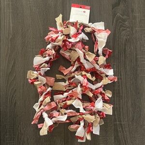 Garland with Red, Pink, White, and Tan